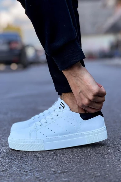 CH983 CBT Tennis Erkek Ayakkabı BEYAZ/SIYAH - Resim 2