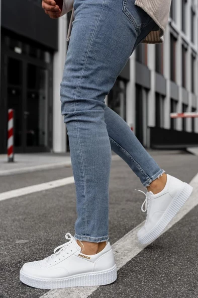 CH017 BT Erkek Ayakkabı BEYAZ - Resim 3