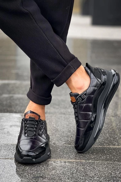 CH179 CST Sporty Runner Erkek Ayakkabı SIYAH - Resim 4