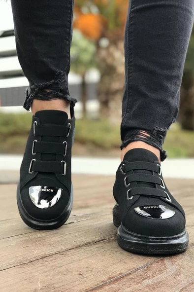 CH251 Süet ST Erkek Ayakkabı SIYAH - Resim 3