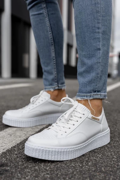 CH017 BT Erkek Ayakkabı BEYAZ - Resim 2