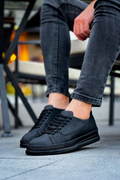 CH043 ST Erkek Ayakkabı SİYAH - Resim 3