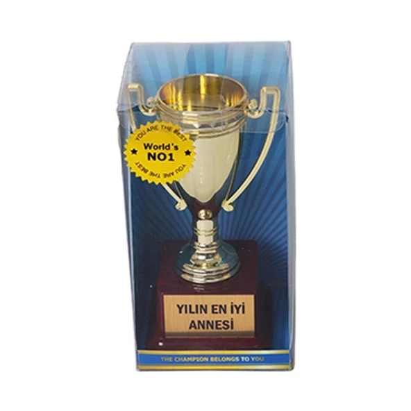 Kişiye Özel Tasarlanabilen Hediyelik Şampiyonluk Kupası 14 cm - 2