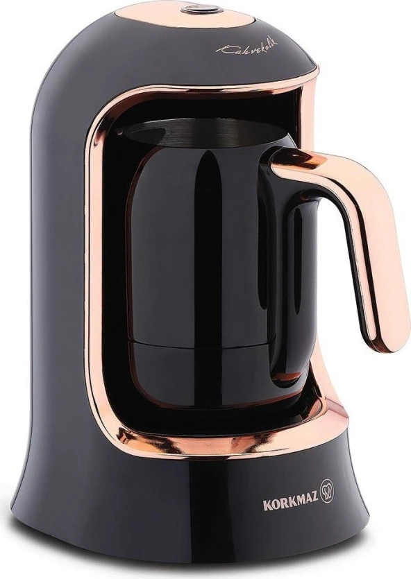 Korkmaz Kahvekolik Deluxe Otomatik Kahve Makinesi SiyahRose A860-09
