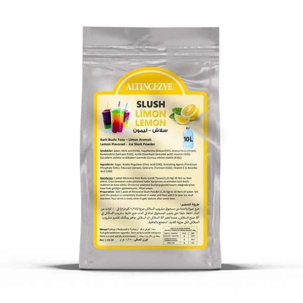Altıncezve Ice Slush Karlı Buzlu Karlama Tozu | Limon 1.250 Gr - 10 L