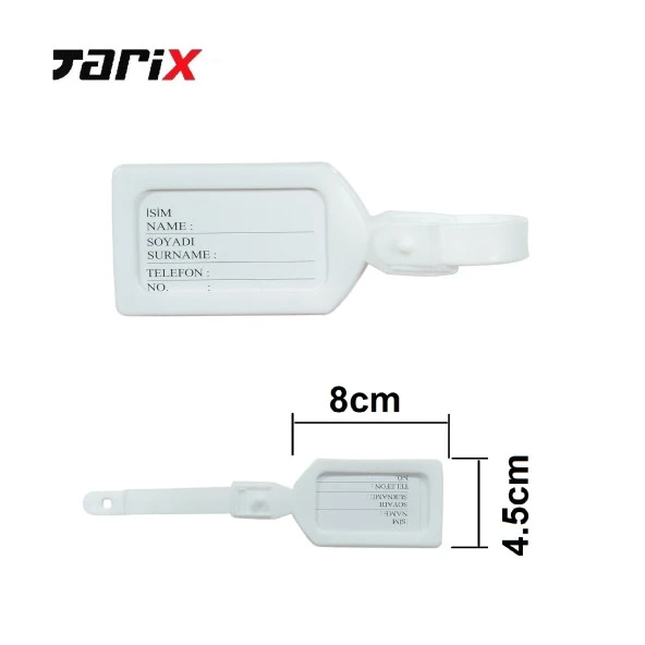 tarix 2 adet Pembe Valiz kemeri + 1 adet Beyaz valiz etiketi - 4