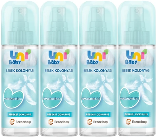 Uni Baby Bebek Kolonyası 150ML Nemlendiricili/Bebeksi Dokunuş (4 Lü Set)