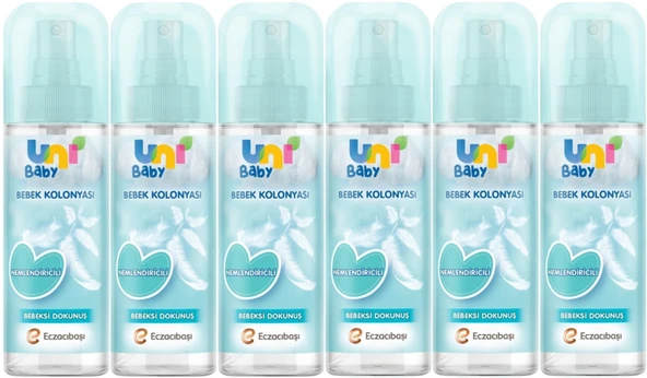 Uni Baby Bebek Kolonyası 150ML Nemlendiricili/Bebeksi Dokunuş (6 Lı Set)