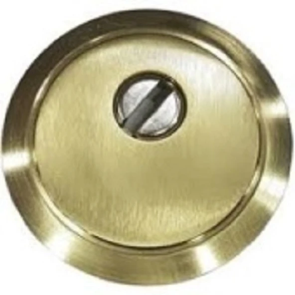 Sarı Çelik Kapı Ankastre Rozet (ince vida) - 4