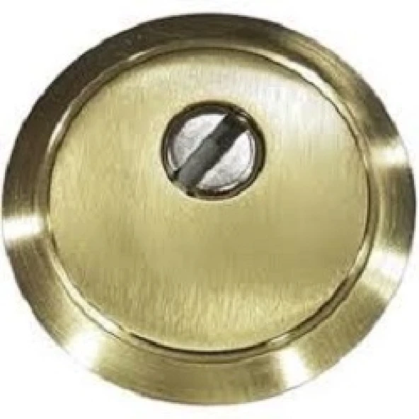 Sarı Çelik Kapı Ankastre Rozet (ince vida) - 10