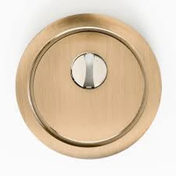 Sarı Çelik Kapı Ankastre Rozet (ince vida) - 8