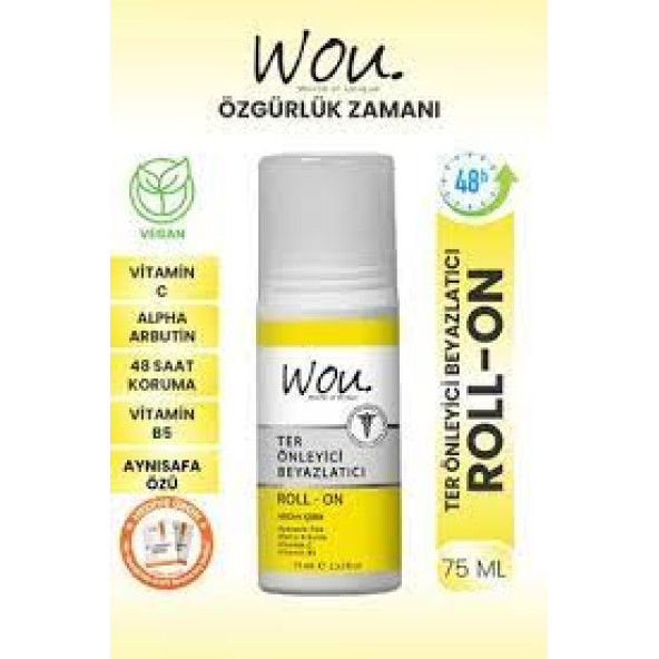 Wou Ter Önleyici Beyazlatıcı Roll - On 75 ml