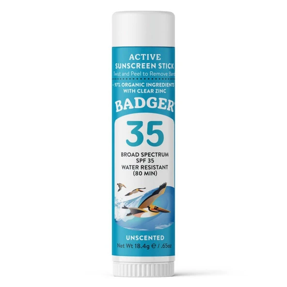 Badger Kokusuz (mavi) Güneş Kremi Stick SPF35 (Kolay Sürülüm) 18.4 gr