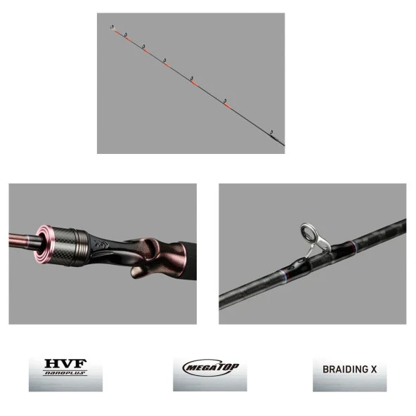Daiwa New Kohga Tenya Game 206 cm 60-300 gr Tetikli Tai Rubber Kamış - Resim 2