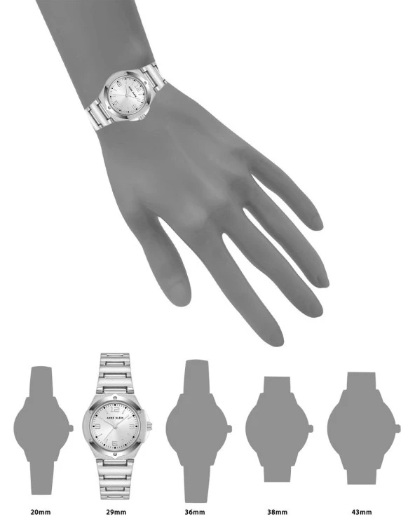 ANNE KLEIN 10-8655SISV Kadın Kol Saati - 4