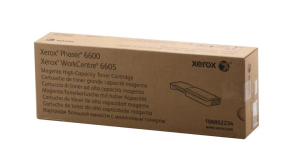 Xerox 106R02234 Phaser 6600-6605 Yüksek Kapasite Magenta Kırmızı Toner ürün görseli