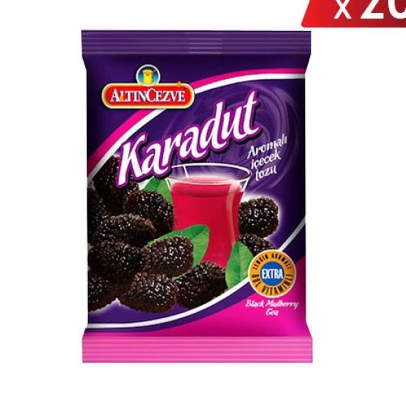 Altıncezve Karadut Aromalı İçecek Tozu 250 Gr - 20Lİ PAKET