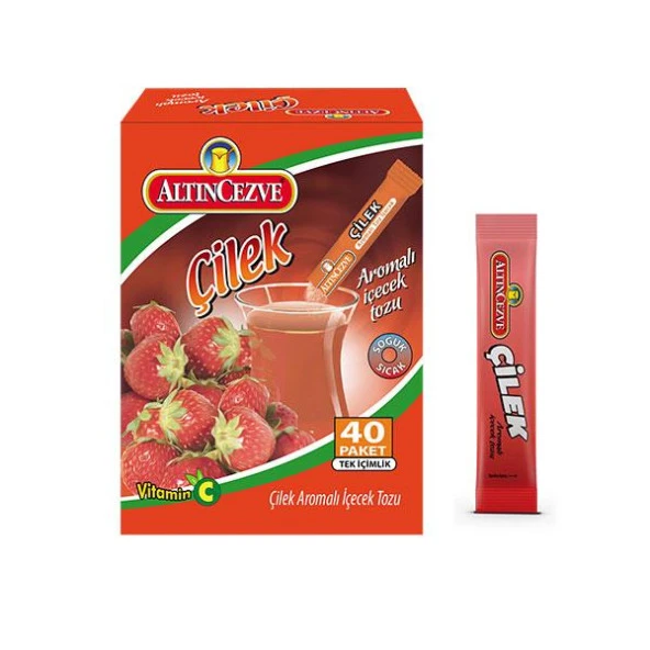 Altıncezve Çilek Tek İçimlik İçecek Tozu 40 x 1.5 Gr