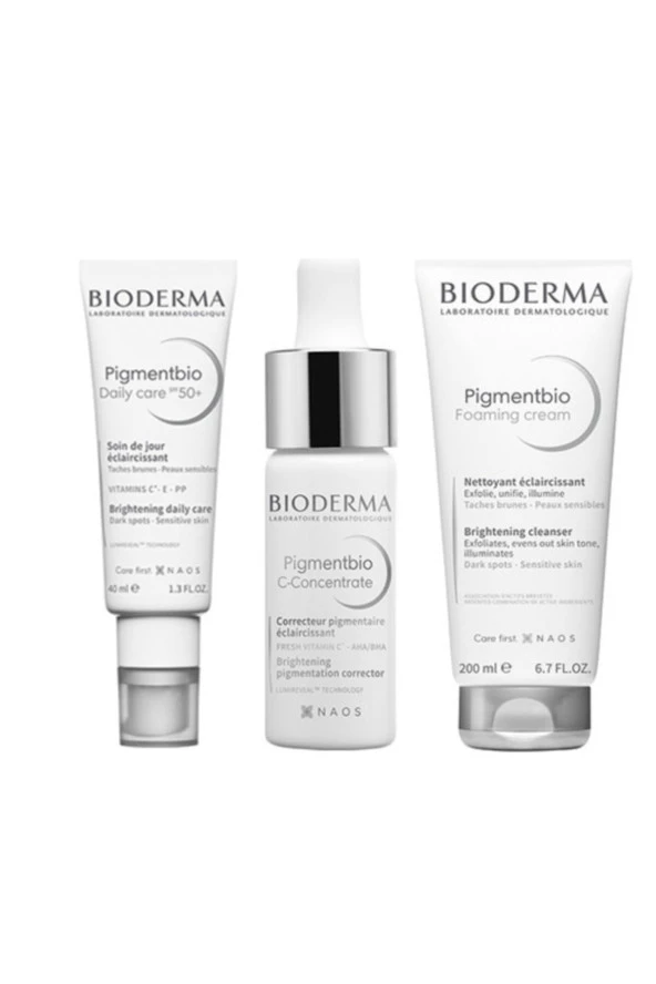 Bioderma Pigmentbio Leke Serisi | Gündüz Kremi + Serum + Temizleme Jeli Orijinal Boy