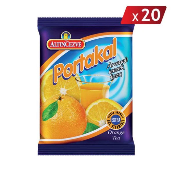 Altıncezve Portakal Aromalı İçecek Tozu 250 Gr - 20Lİ PAKET