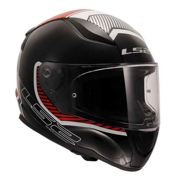 LS2 Rapid 2 Extra Kapalı Motosiklet Kaskı Beyaz-Kırmızı - 2