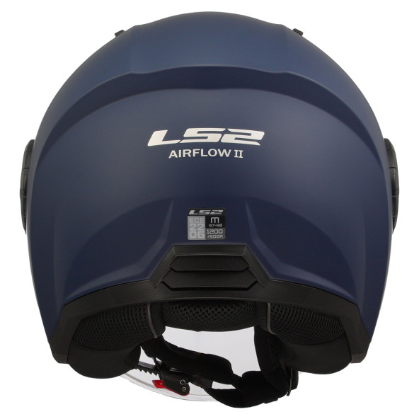 Ls2 Aırflow 2 Mat Navy Mavi Açık Motosiklet Kaskı - 4