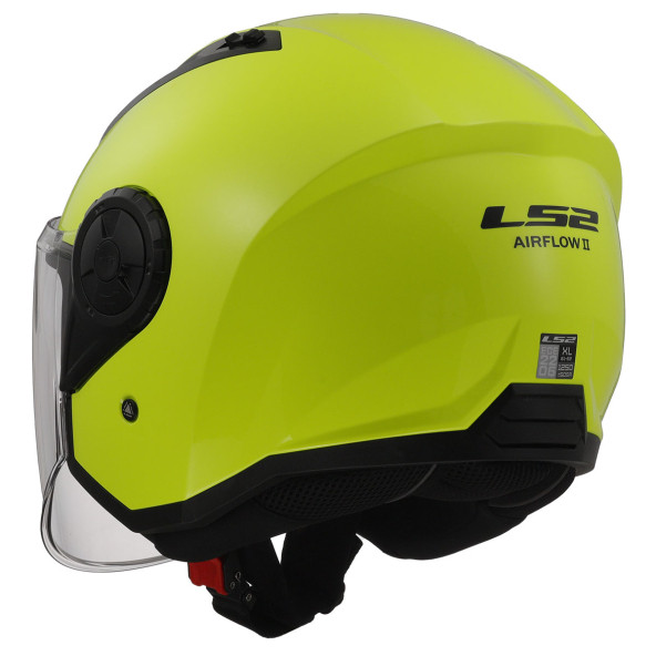 Ls2 Airflow 2 Neon Sarı Açık Motosiklet Kaskı - 3