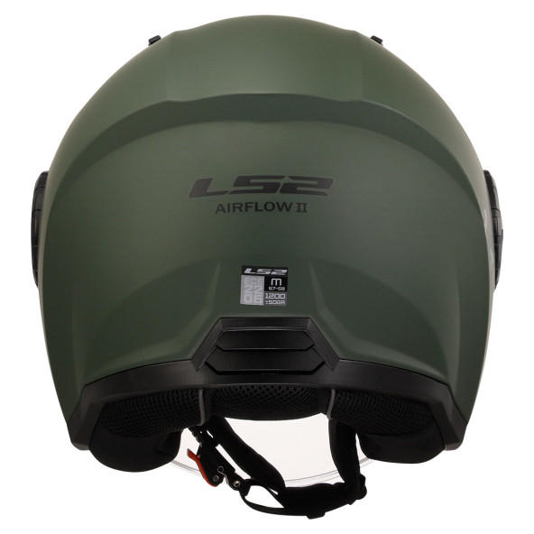 Ls2 Aırflow 2 Mat Yeşil Açık Motosiklet Kaskı - 5