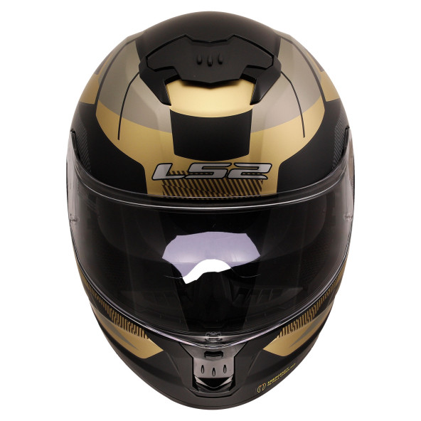 Ls2 Stream 2 Road Full Face Motosiklet Kaskı  Gold Gri Siyah - 3