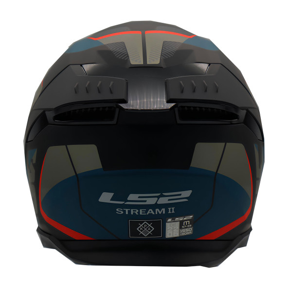 Ls2 Stream 2 Road Full Face Motosiklet Kaskı  Gri Siyah - 4