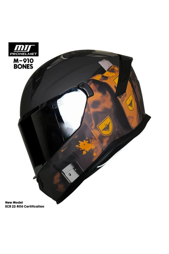 Mts -910 Snake Kapalı Kask (Bones)