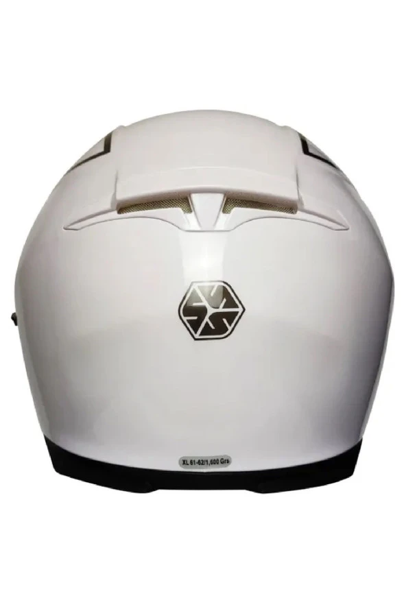 Scoyco X507 Güneş Vizörlü Kapalı Motosiklet Kaskı Beyaz - 4