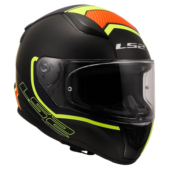 LS2 Rapid 2 Extra Kapalı Motosiklet Kaskı Mat Neon Sarı - 2