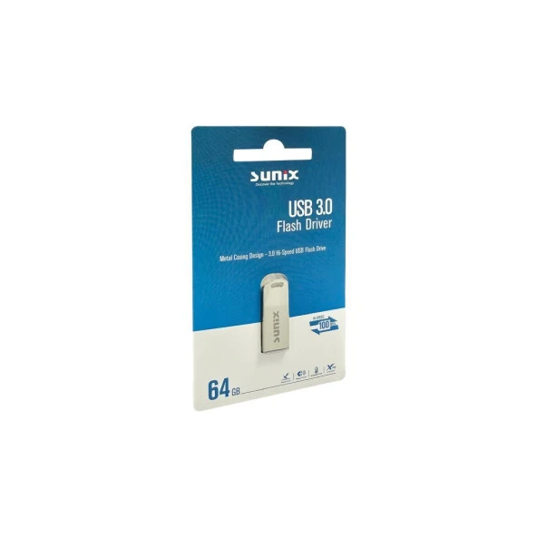 Sunix 64 GB 100 MB/s USB 3.0 Flash Bellek