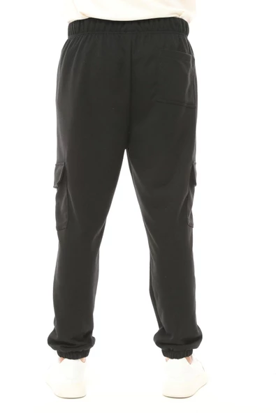 Erkek Kargo Cepli Jogger Eşofman Altı İndigo - 11