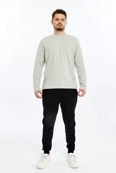 Erkek Jogger Eşofman Altı Gri - 2