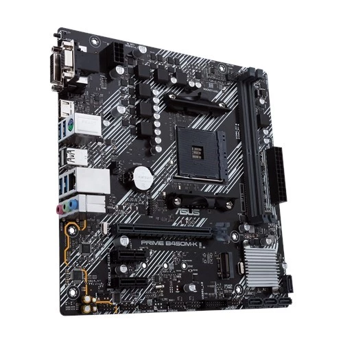 ASUS PRIME B450M-K II DDR4 M2 PCIe NVME DVI PCIe 16X v3.0 AM4 mATX - 5