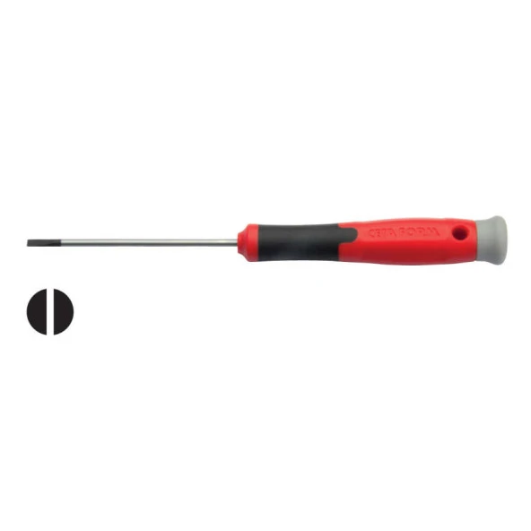 Ceta Form Düz Uçlu Mikro Elektronikçi Tornavidası 1.2X40 mm-CETA H01-12-040