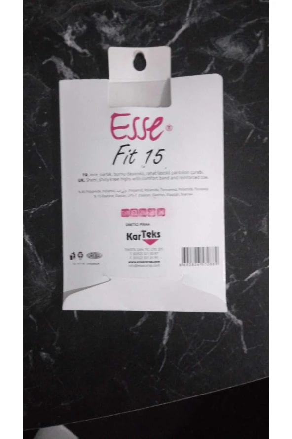 ESSE Fit15 parlak ince diz altı çorap - Resim 2