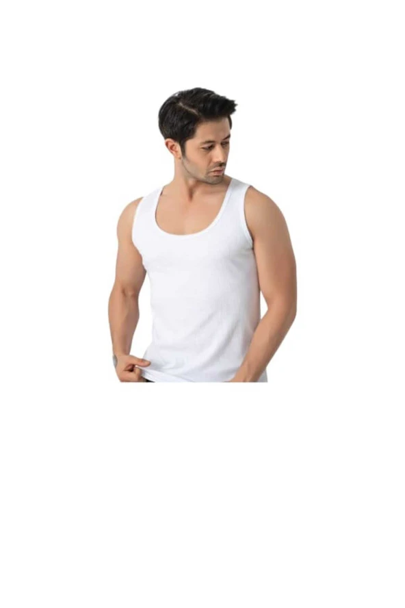 6'LI Erkek Beyaz Askılı Klasik Atlet ürün görseli