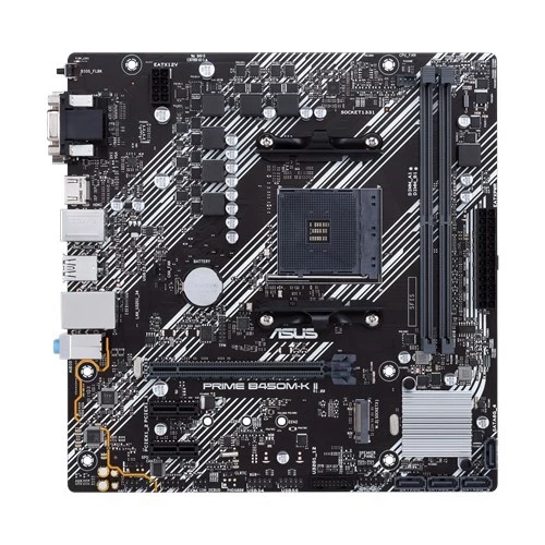 ASUS PRIME B450M-K II DDR4 M2 PCIe NVME DVI PCIe 16X v3.0 AM4 mATX - 2