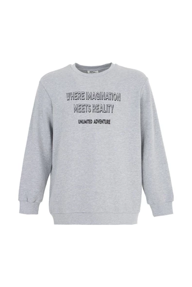 Erkek Baskılı Sweat Yeşil - 8