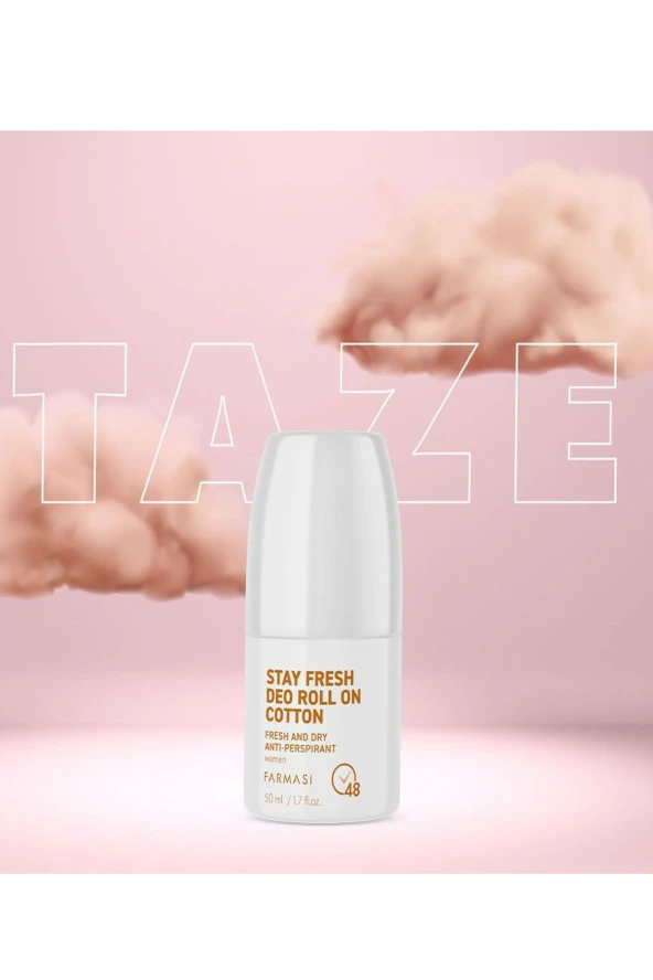 Stay Fresh Deo Roll On Cotton 50 ml Kadın