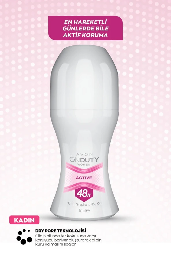 On Duty Active Antiperspirant Kadın Roll-on Deodorant - 50ml - 2