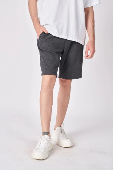 Erkek Pamuk Karışımlı Oversize Bermuda - 9