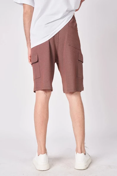Erkek Pamuk Karışımlı Oversize Bermuda - 4