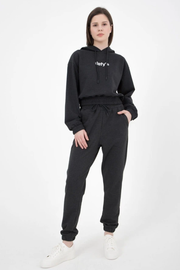 Kadın Jogger Eşofman Altı Gri - 6