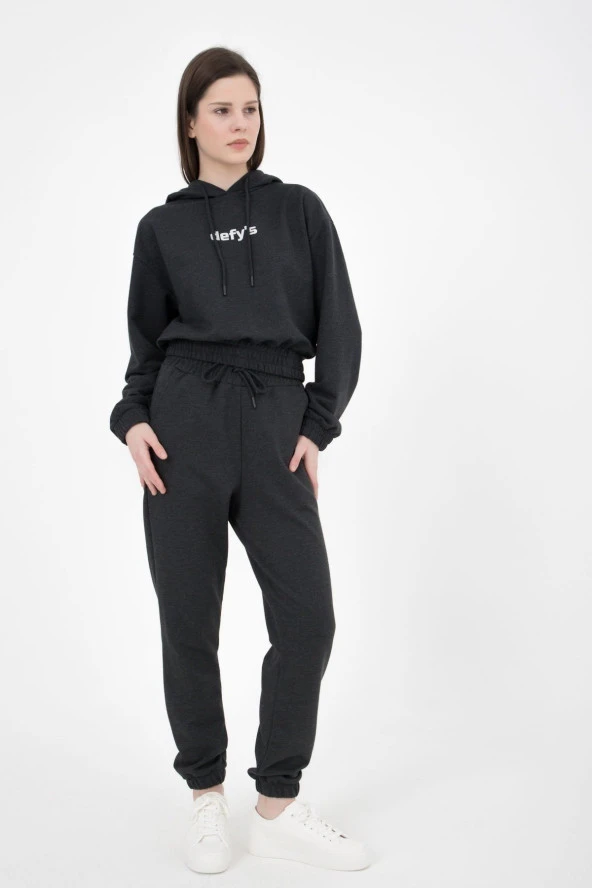 Kadın Jogger Eşofman Altı Gri - 9