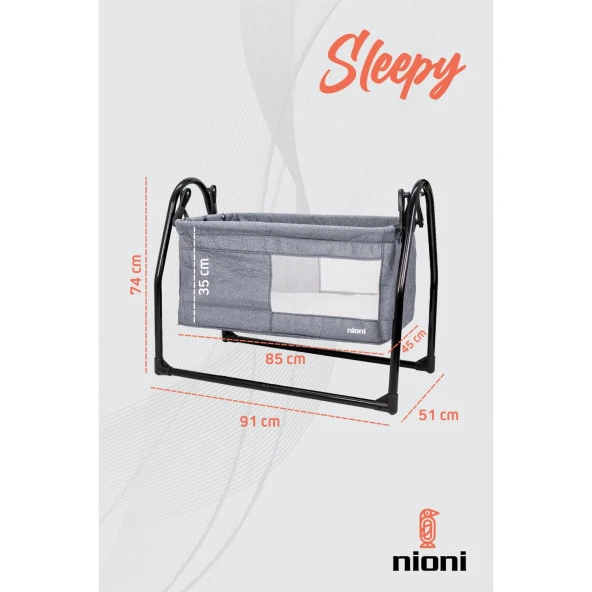 NİONİ SLEEPY GRİ BEŞİK - 3