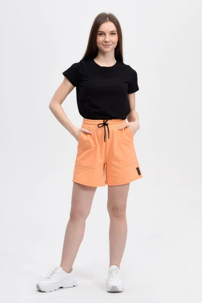 Kadın Şort Bordo - 12